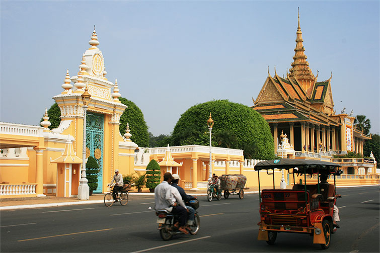 캄보디아 사당 풍경